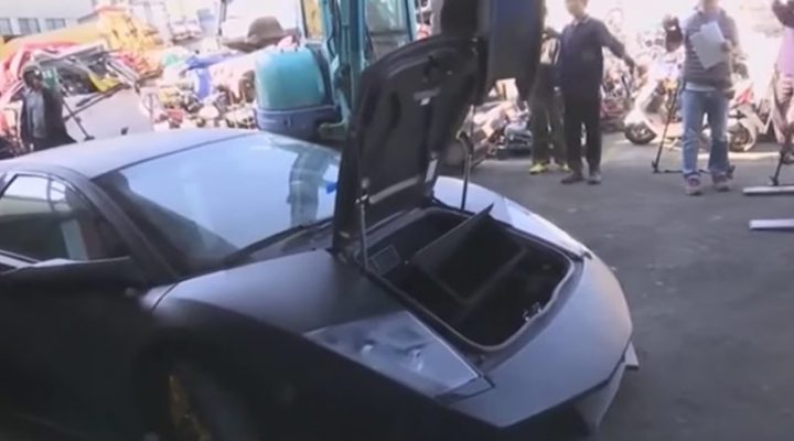 Как разорвали на куски Lamborghini: полное видео